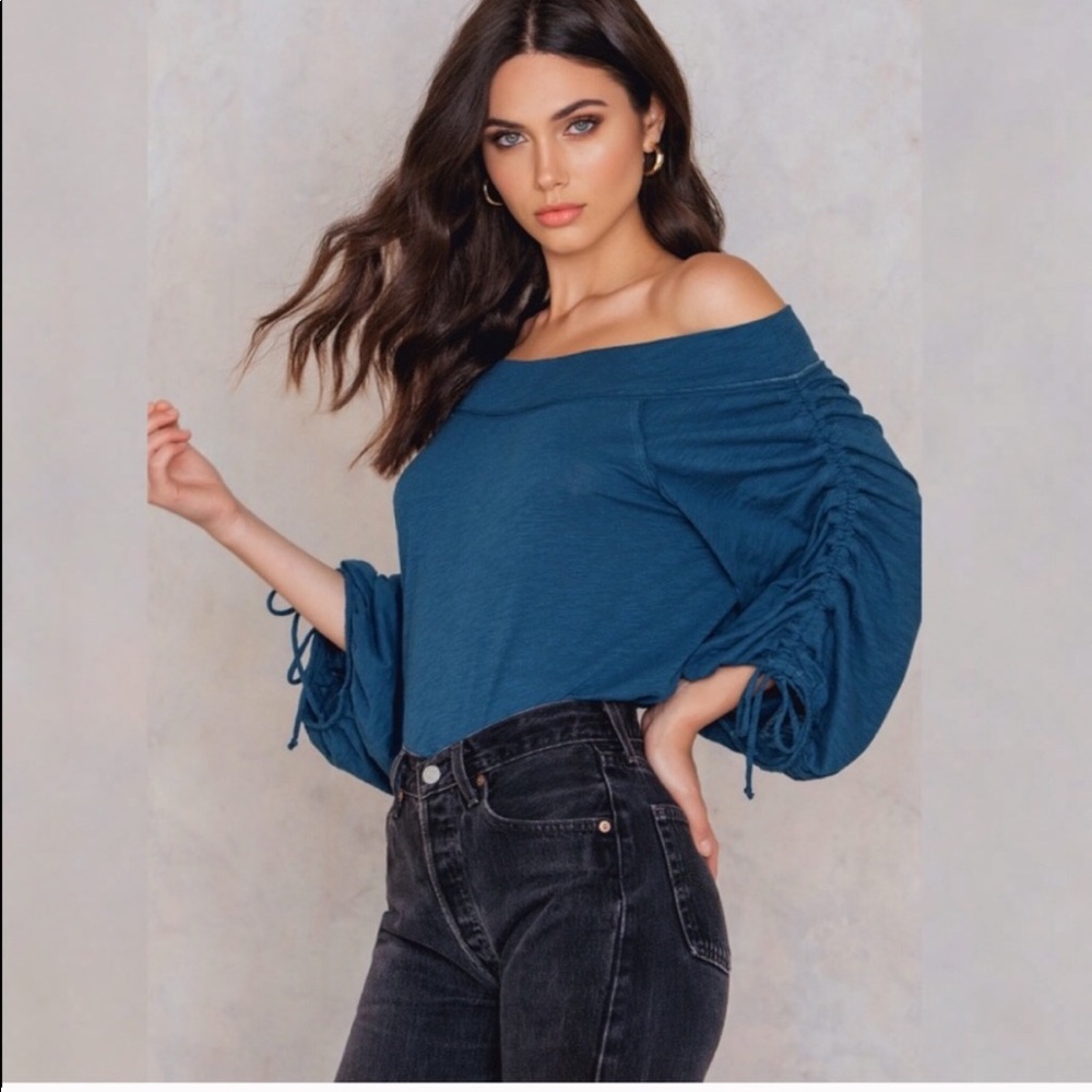 New Free People Bohemia Off the Shoulder Blouse